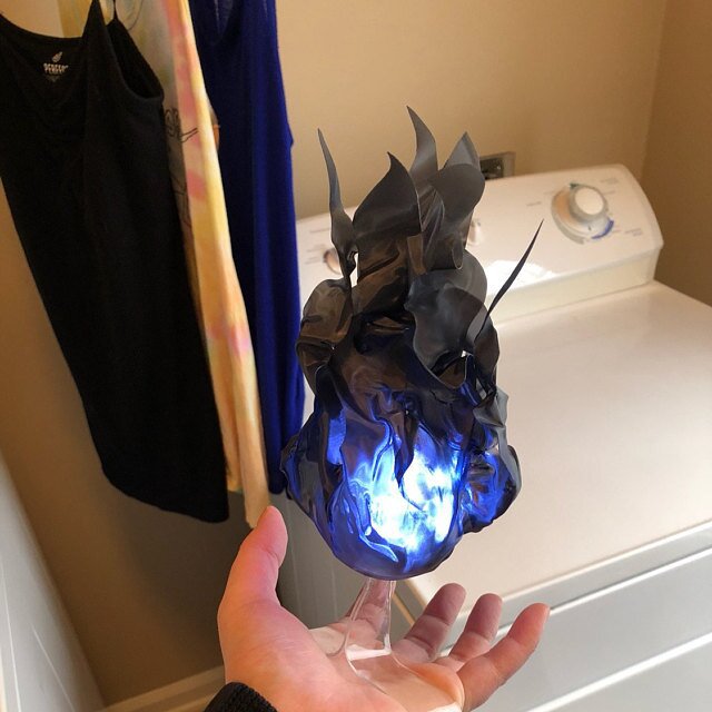 Halloween Floating Fireball Party Props Flame Decorative Lamp