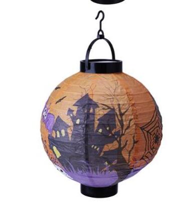Halloween Decoration LED Paper Pumpkin Hanging Lantern Light Lamp Halloween Decorations