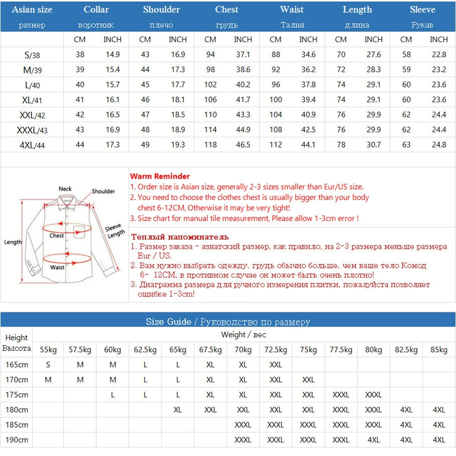 Men Fashion Casual Long Sleeved Printed shirt Slim Fit Male Social Business Dress Shirt Brand Men Clothing Soft Comfortable