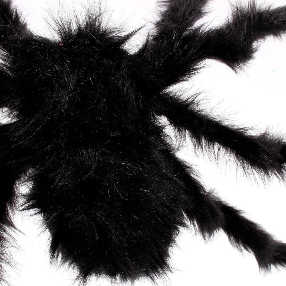 Halloween Horrible Big Black Furry Fake Spider  Halloween Decoration