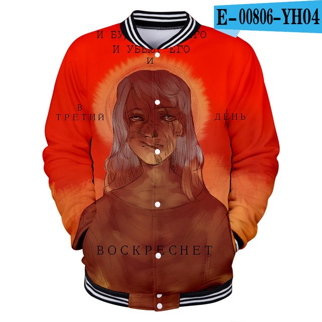 Sally face 3D jacket Hoodies New Hot Fall 3D baseball jacket Harajuku printing Sally face Baseball uniform Sweatshirt Men/Women