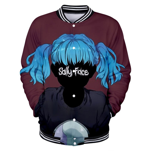 Sally face 3D jacket Hoodies New Hot Fall 3D baseball jacket Harajuku printing Sally face Baseball uniform Sweatshirt Men/Women