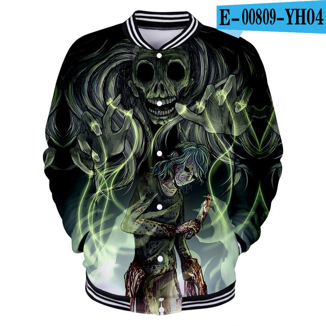Sally face 3D jacket Hoodies New Hot Fall 3D baseball jacket Harajuku printing Sally face Baseball uniform Sweatshirt Men/Women