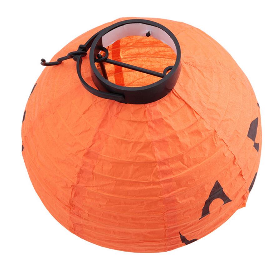 Halloween Decoration LED Paper Pumpkin Hanging Lantern Light Lamp Halloween Decorations